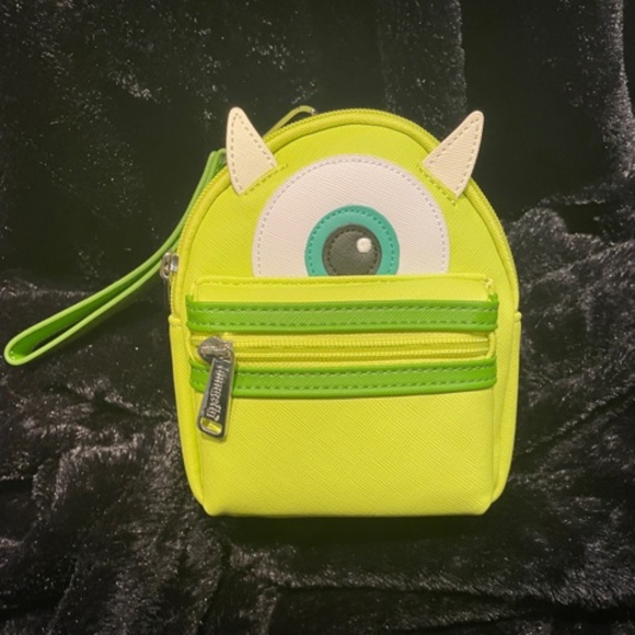 Loungefly Handbags - NWT Mike Wazowski Backpack Wristlet by Loungefly